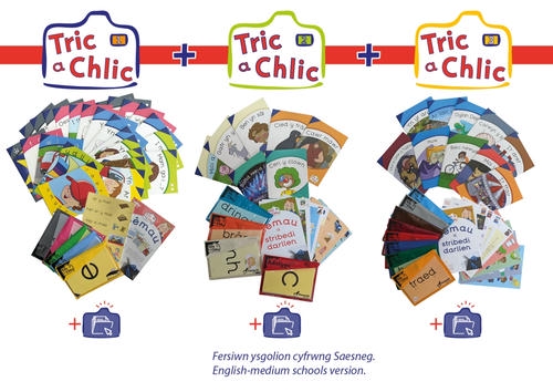 Delwedd ar gyfer Tric a Chlic ar gyfer Ysgolion Cyfrwng Saesneg - Cynllun Cyflawn / Image for Tric a Chlic ar gyfer Ysgolion Cyfrwng Saesneg - Cynllun Cyflawn